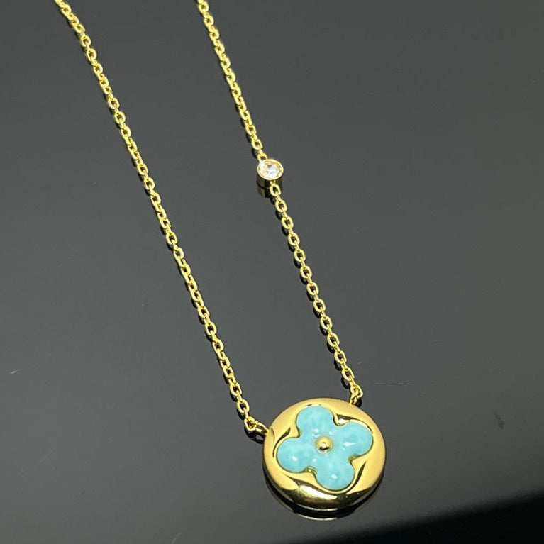 Mint Clover Necklace