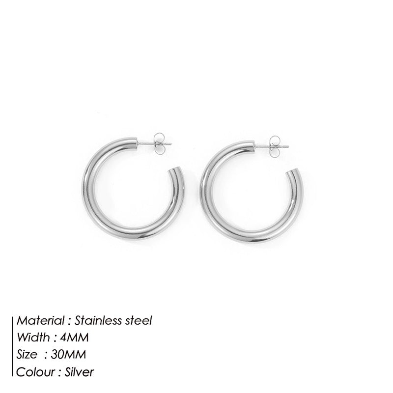 C Shaped Hoops