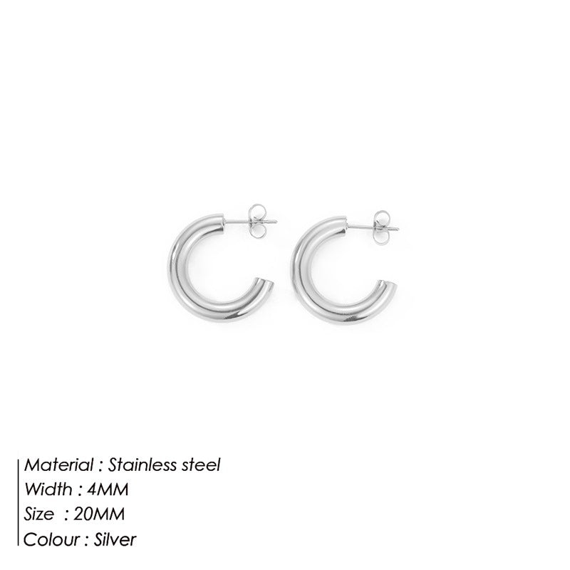C Shaped Hoops