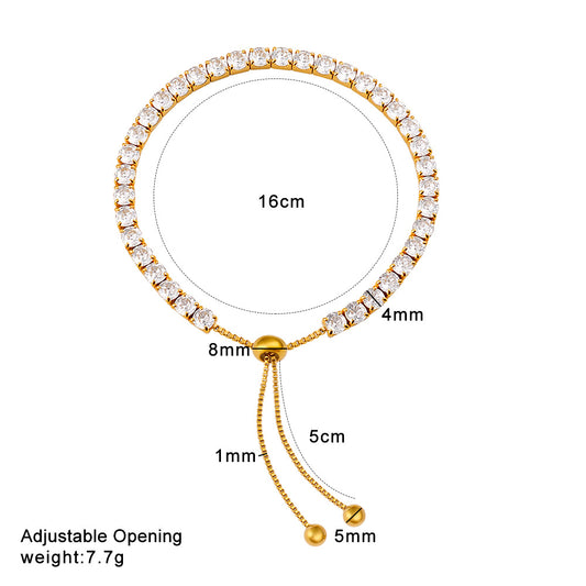 Square Zirconia Bracelet