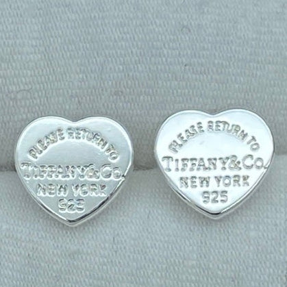 Platinum Heart Studs