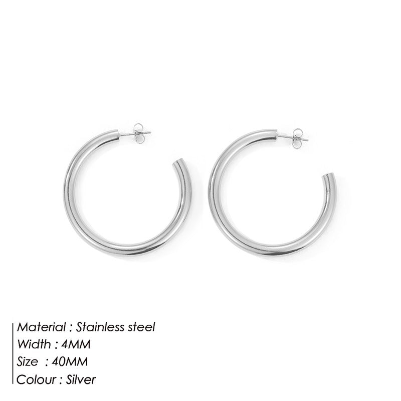 C Shaped Hoops