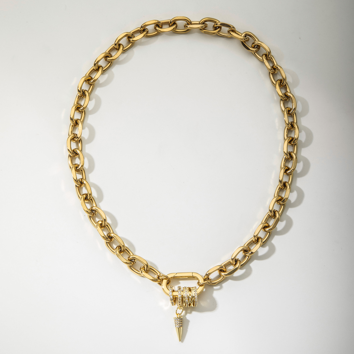 zircon charms choker