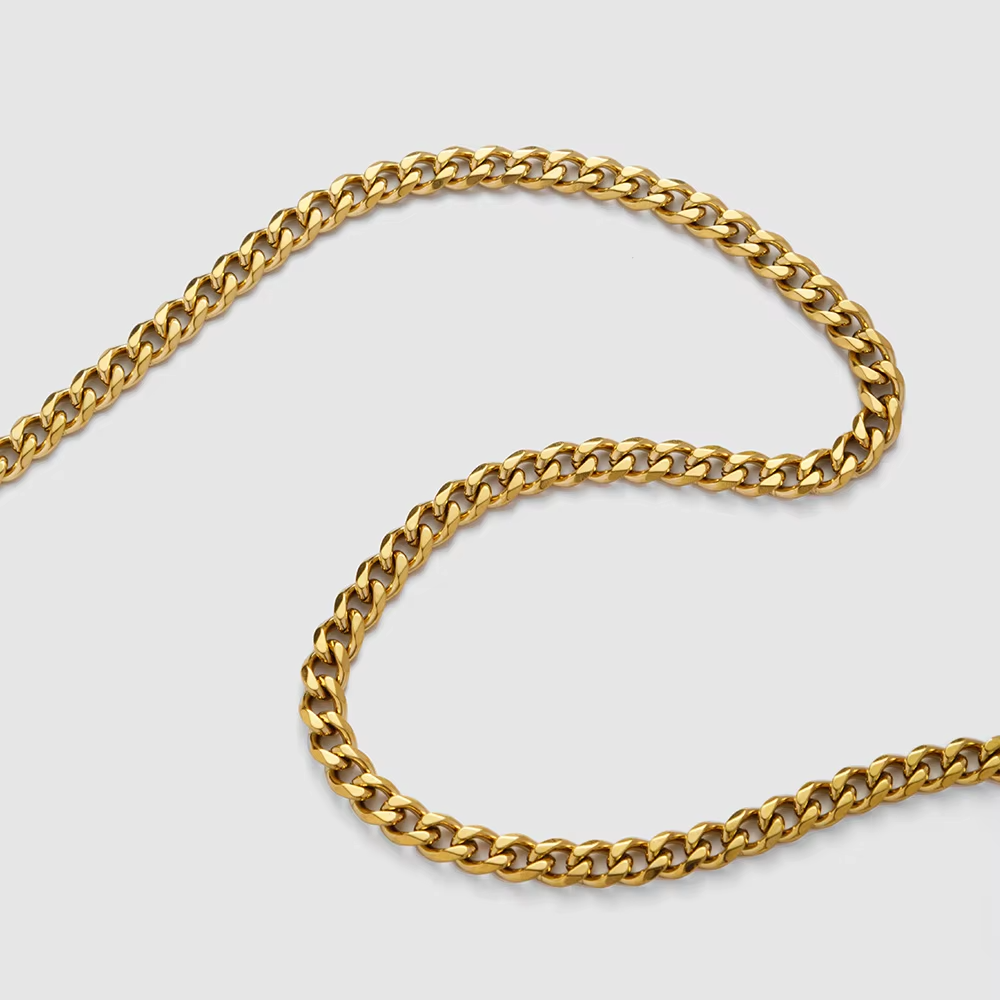 Oval micro pave necklace