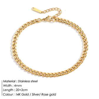Dainty Cuban Bracelet/Anklet