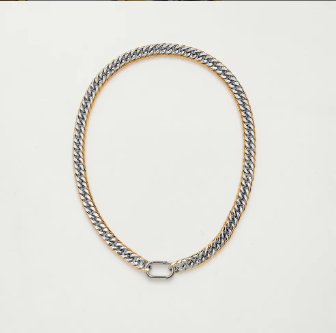 Two Tone Choker Cuban