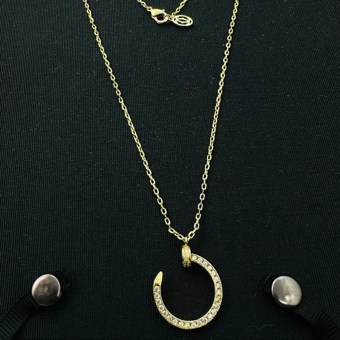 Studded Nail Necklace